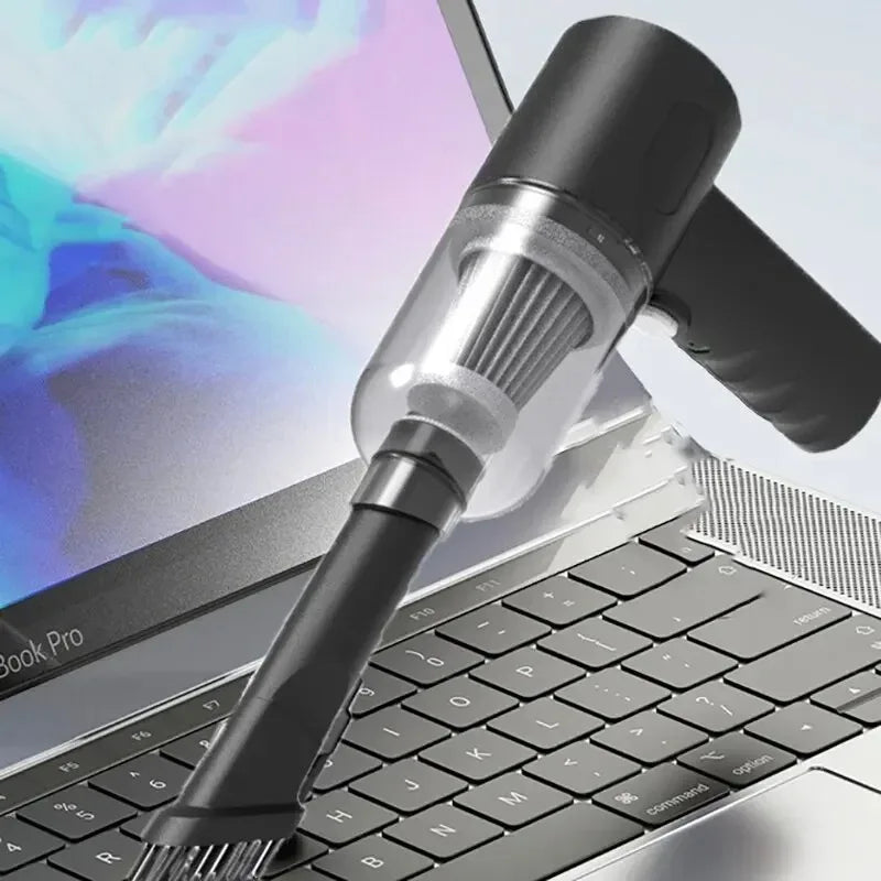 Wireless Car Vacuum Cleaner USB Charging 1200mAh Portable Cleaning Appliance Mini Wet and Dry Blow Vacuum Cleaner Household
